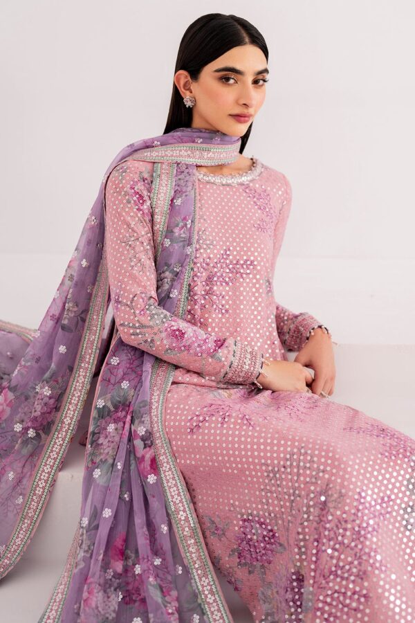 EMBROIDERED CHIFFON SUIT